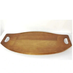 Baribocraft  Maple Wood Solid Serving Tray Vintage 24 inch Platter